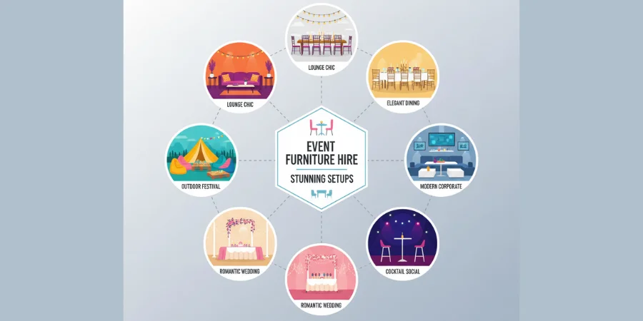 Event Furniture Hire: 6 Ways to Create Stunning Setups