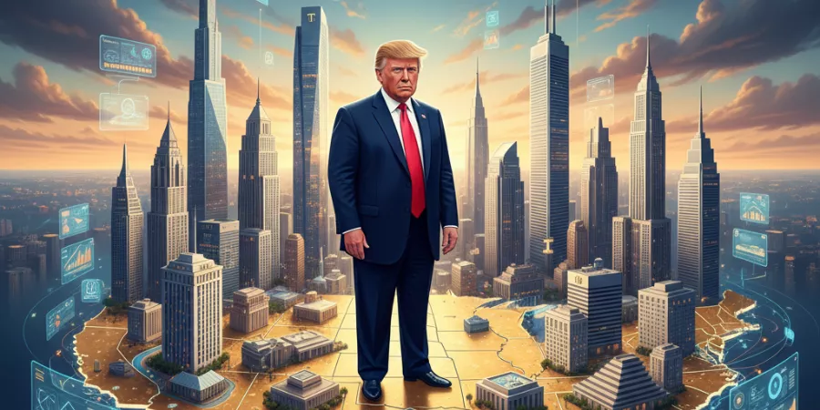 How many businesses does Donald Trump own