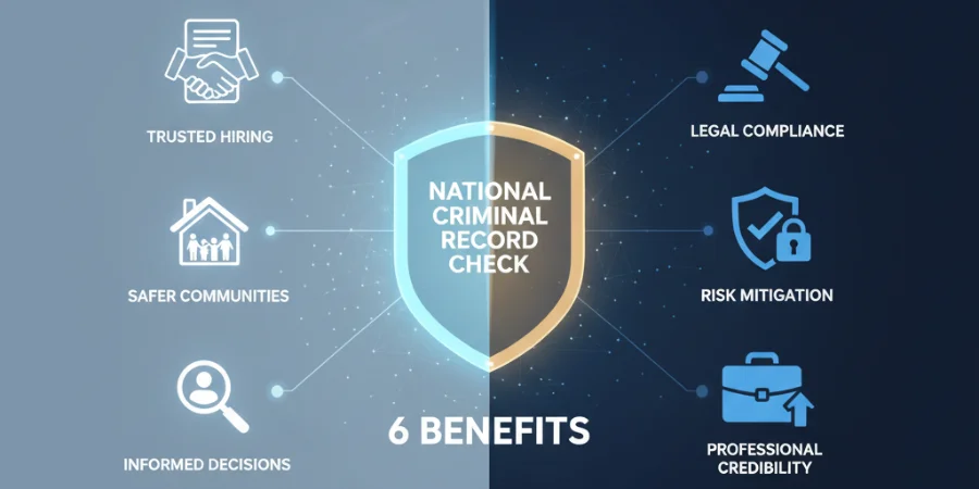 Professional completing a national criminal record check for workplace compliance in Australia 2026